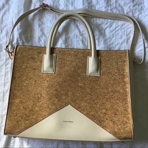 Pixie Mood Vegan Leather and Cork Laptop Tote